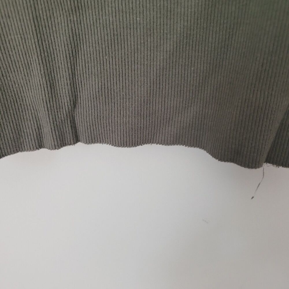 Aerie Ribbed Hook & Eye Olive Green Cropped Tank Size Large - Picture 6 of 7